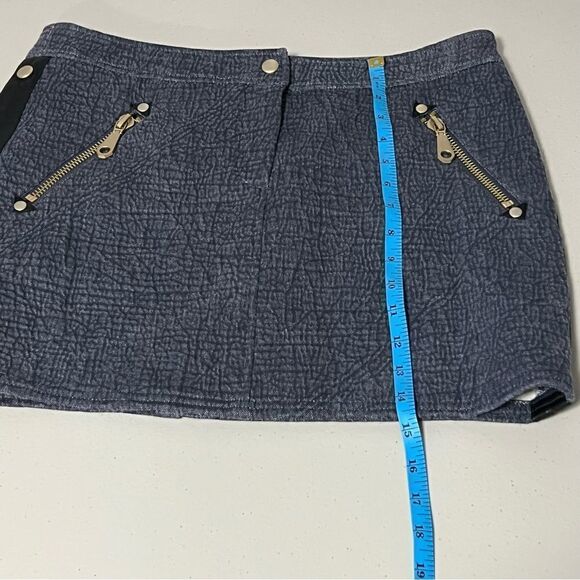 REBECCA Minkoff Crinkled Worn Skirt with Lamb Leather - Picture 12 of 13